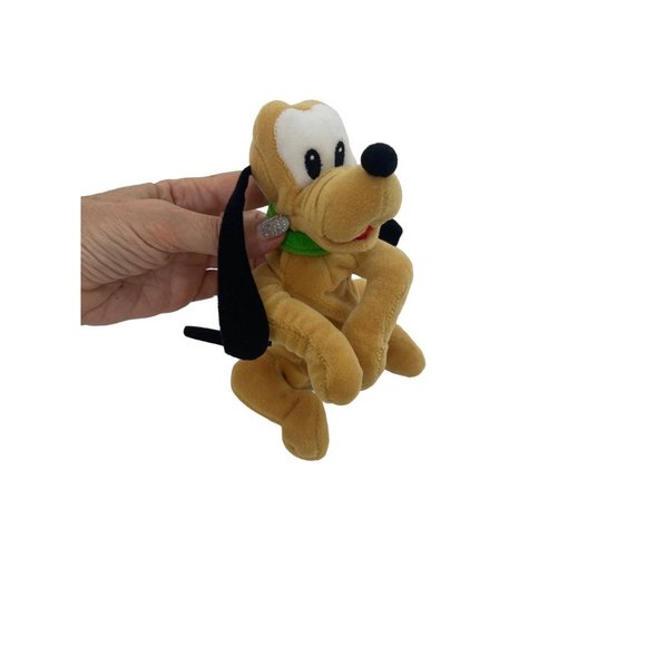 0666A- Disney Pluto Mini Beanbag Plush Toy Vintage 1990s 7” long - Picture 5 of 17